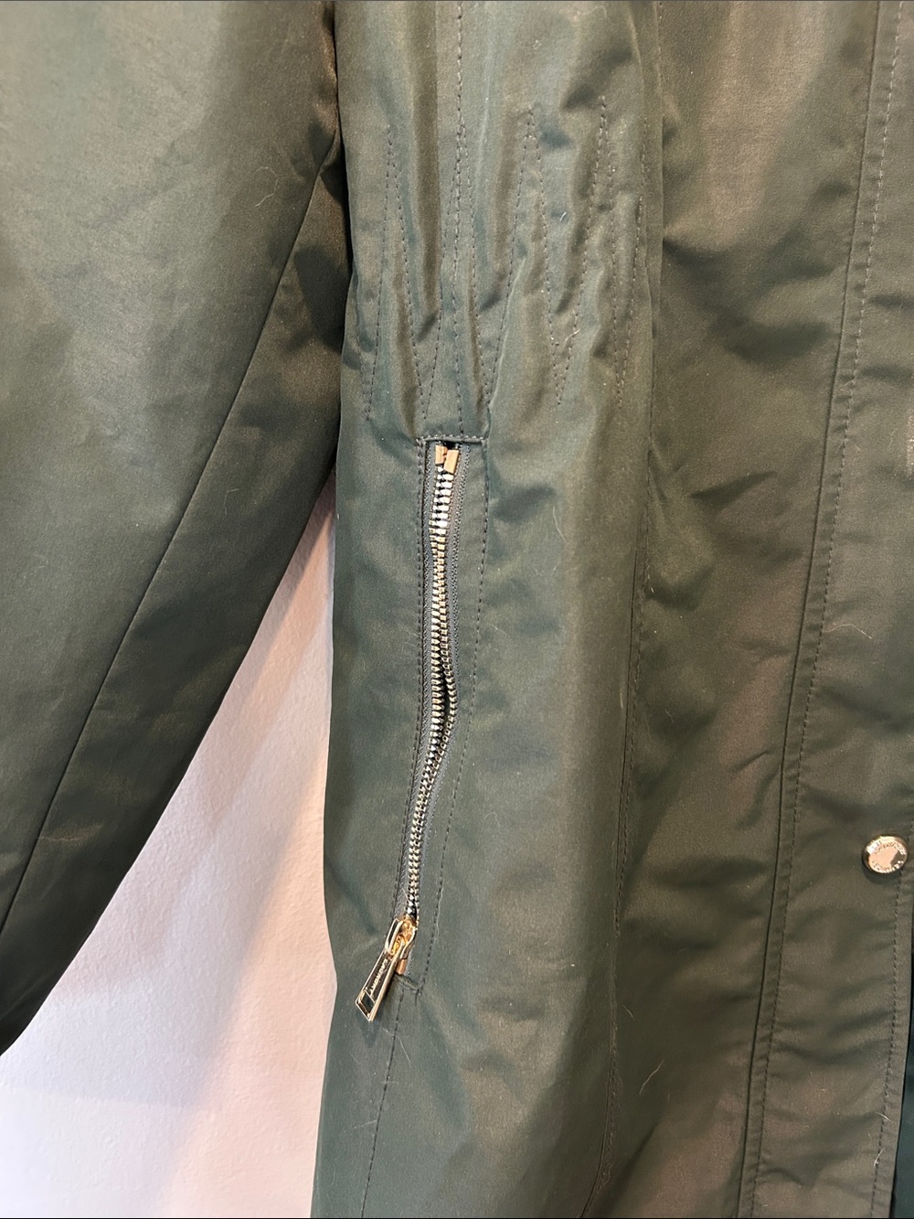 Laundry By Shelli Segal Forest Green Hooded Coat - NWOT - Picture 3 of 9